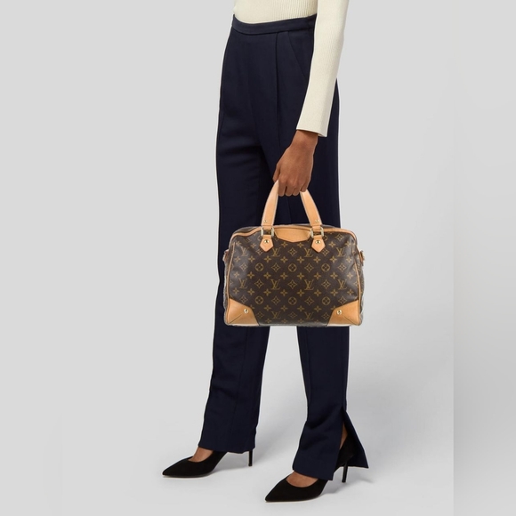 Louis Vuitton Monogram Retiro PM Shoulder Bag Brown/Beige - Picture 5 of 16